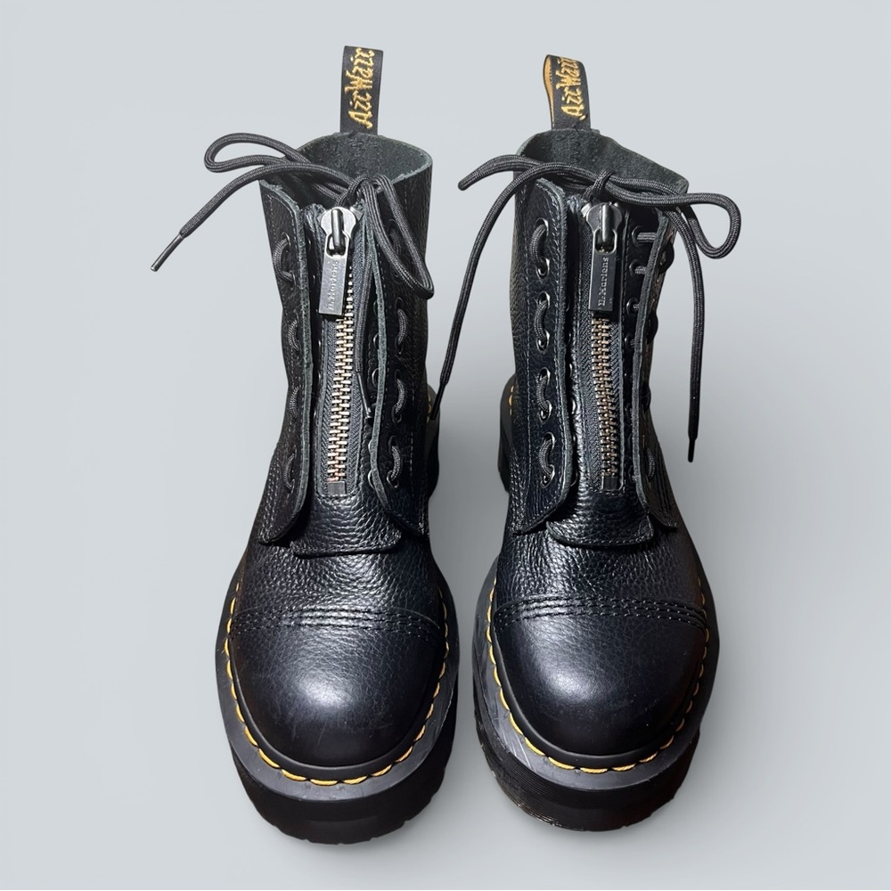 Dr Martens Boots Sinclair Black Platform Boots Size 9